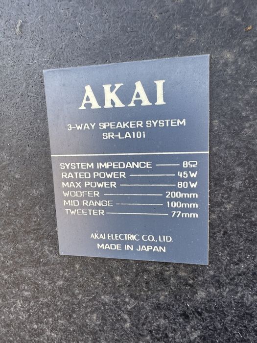 Colunas de som AKAY de 80w - made in japan