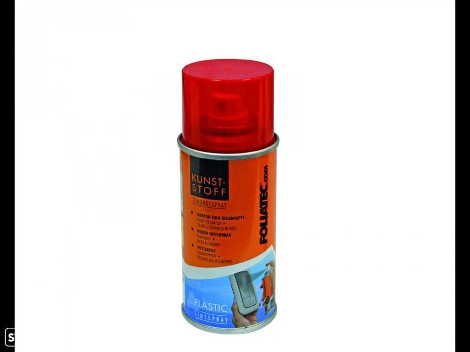 Spray Foliatec 150ml de escurecimento para faróis, piscas ou farolins em preto ou vermelho para reparação de farolins