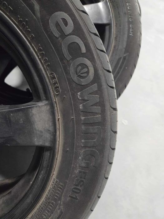 Felgi aluminiowe czarne 5x100 R15 + opony letnie 185/60