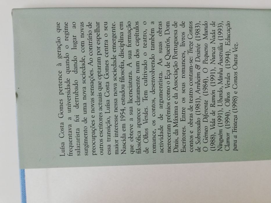 Olhos verdes, de Luísa Costa Gomes