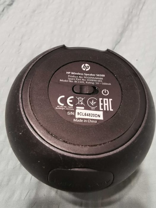 Coluna Som Bluetooth da marca HP
