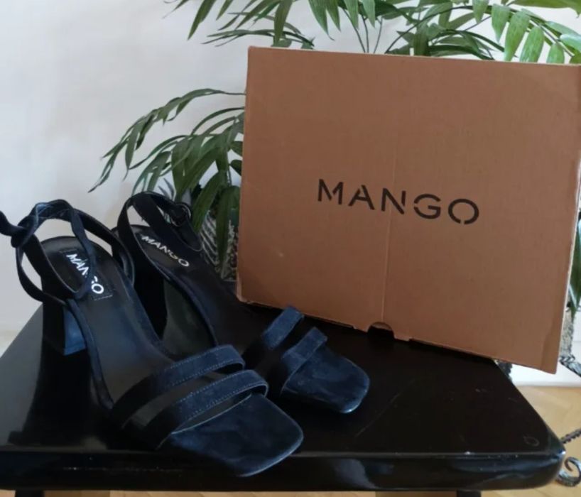 Черные босоножки Mango 38 р.