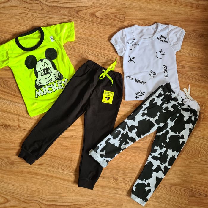 Костюми демісезонні спортивні 86 92 98 104 110 116 122 (футболка штани