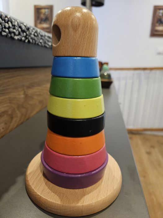 Drewniana zabawka wieża Ikea