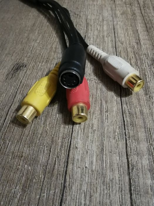 Mini DIN chinch przejściówka +gratis