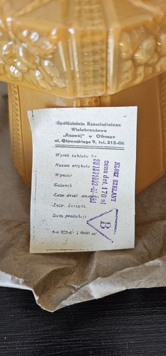 Klosze do lampy prl