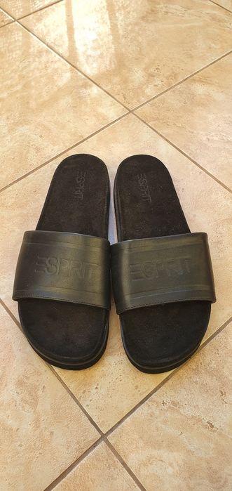 Klapki ESPRIT czarne rozmiar 42 stopa 26,5cm stan bardzo dobry