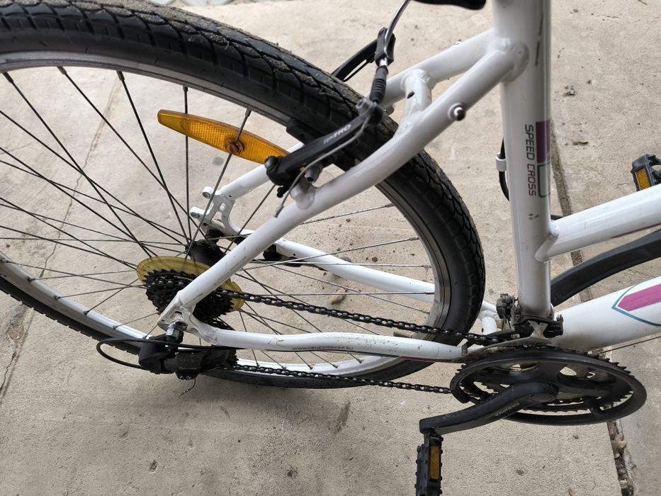 Dwa rowery damski męski Cross MTB białe