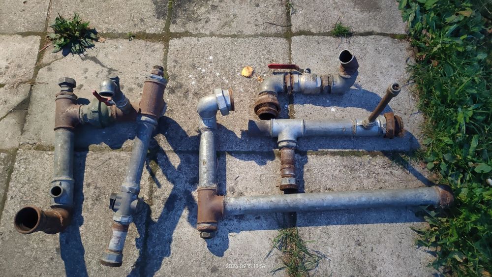 Zawór kulowy, trójdrożny, zwrotny, śrubunek ksztaltki fi 50