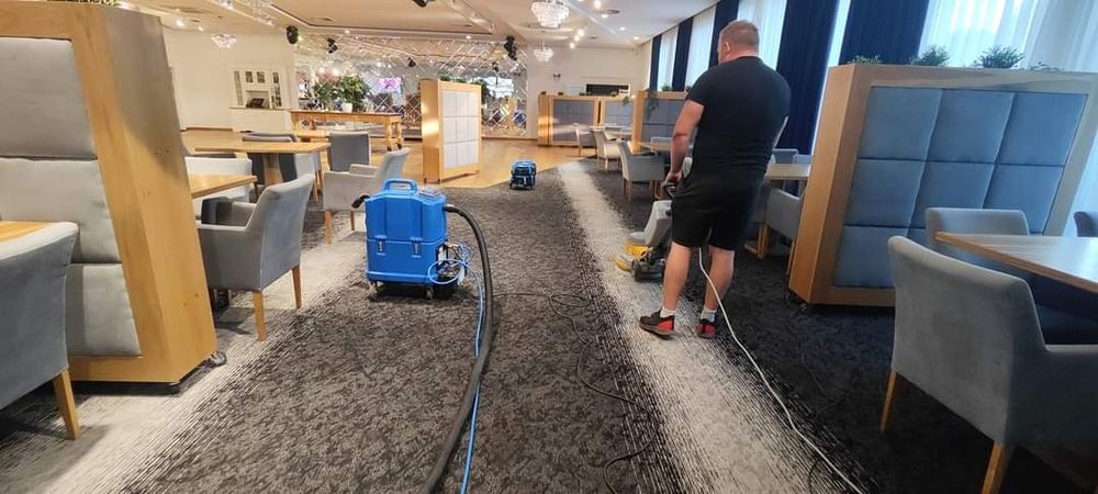 Pranie wykładzin. Biuro, hotel, restauracja, przedszkole.