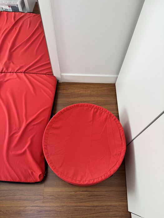 Puff Colchão Vermelho