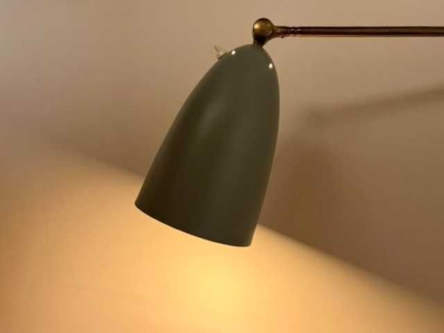 Candeeiro de parede de latão Greta Grossman pela SWEDEN EAE anos 60