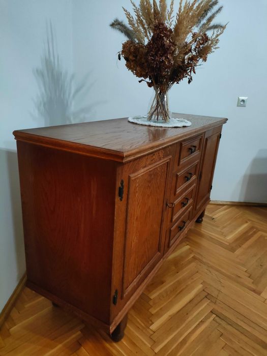 Solidna komoda rustykalna, styl holenderski, dąb | PARTER | Do renowacji