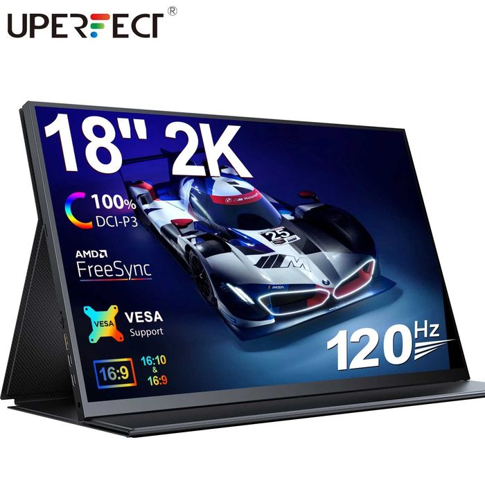 Портативний монітор UPERFECT 18″ 2K 120Hz IPS HDR (Type-C/HDMI)