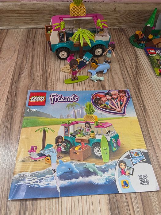 Lego 41397 Food Truck z Sokami 4+ Delfiny Owoce Samochód Koktajl Klock