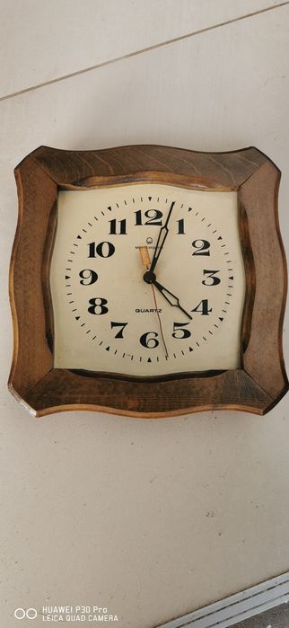 Zegar ścienny dębowy