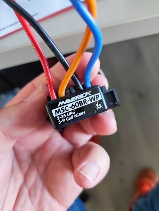 Pack RC: Motor MM-550 12T + ESC Maverick 60A Waterproof (Quase novo!)