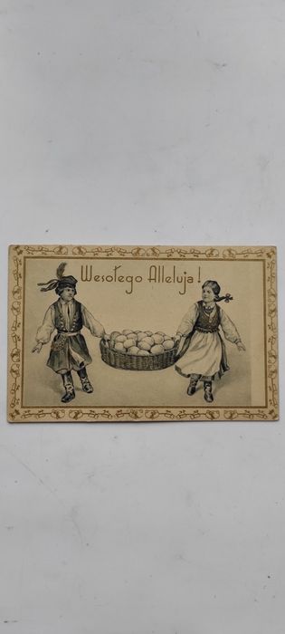 Stara pocztówka świąteczna 1935 rok Poznań