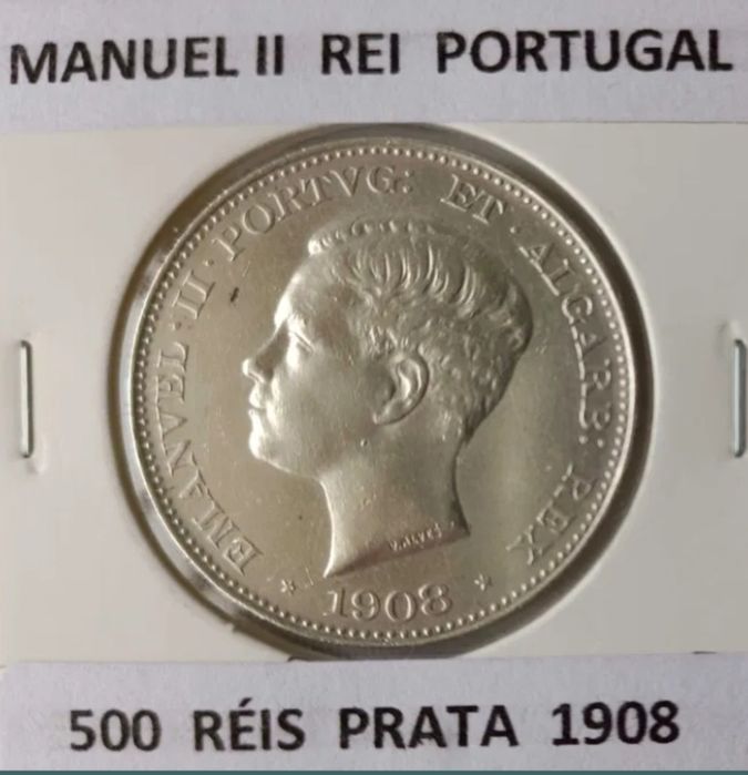 500 Reis 5 Tostões Prata Rei D. Manuel I l ( ⁴ª Dinastia )I