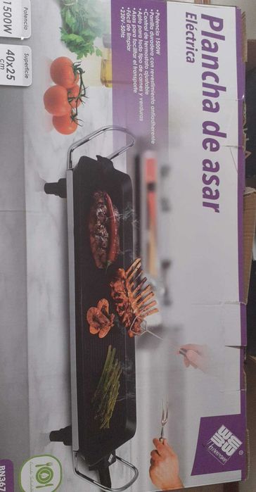 Prancha de assar elétrica