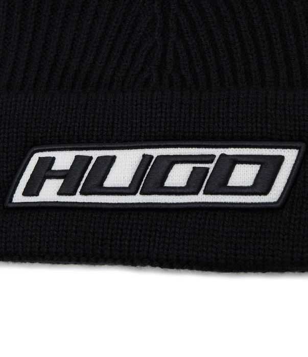Męska czapka zimowa HUGO z dodatkiem wełny