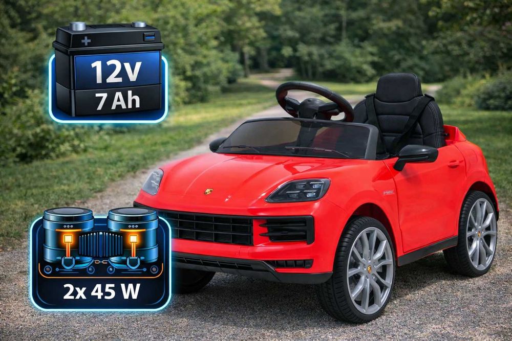 Autko dla dzieci na akumulator Porsche Cayenne Czerwony BDM0990.CR