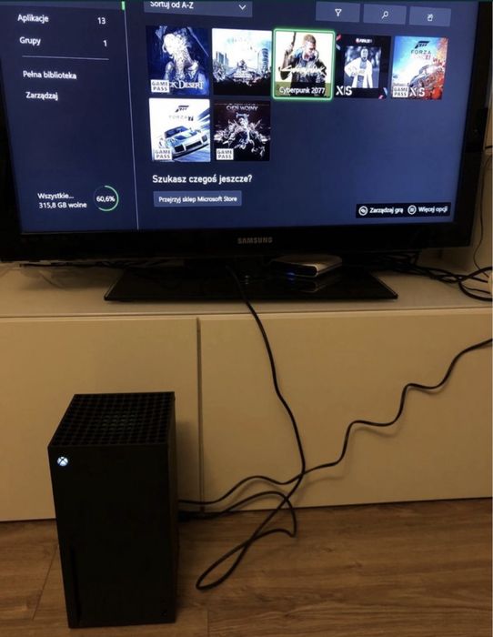 Konsola Xbox Series X + 2 Pady + Gry + Fortnite Roblox Forza Cod GTA