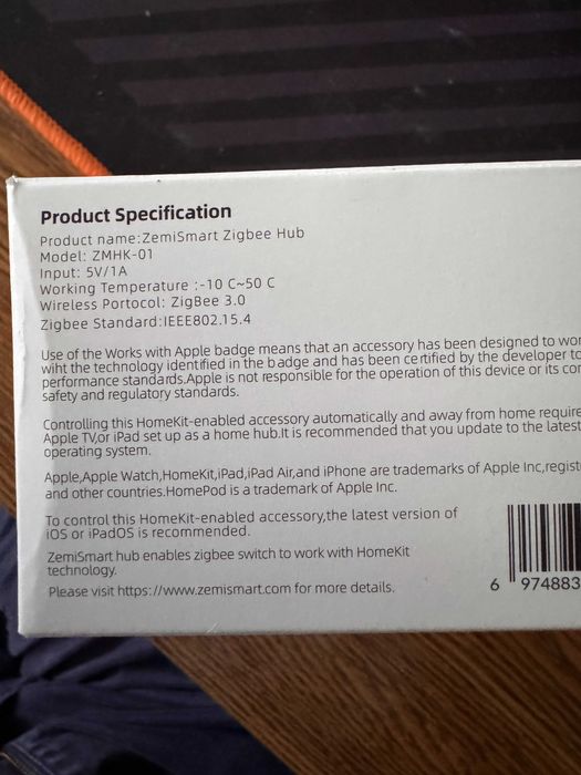 Zemismart Zigbee Hub Zigbee Apple64550573176193121