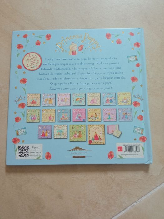 Livro da coleção princesa Poppy