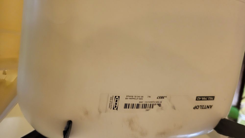 Krzesełko IKEA Antilop ze stolikiem dla dzieci niemowlaków karmienia