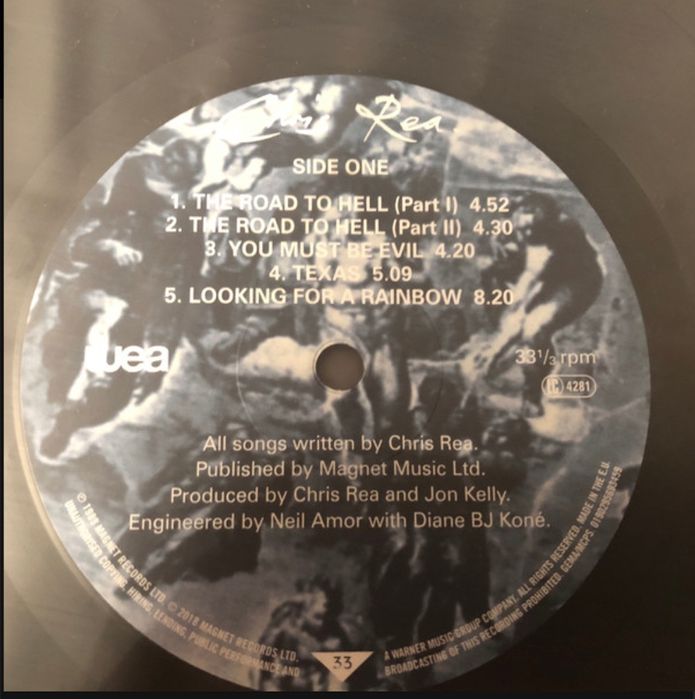 Вінілова платівка  -  Chris Rea - The Road To Hell - Нова , Запакована