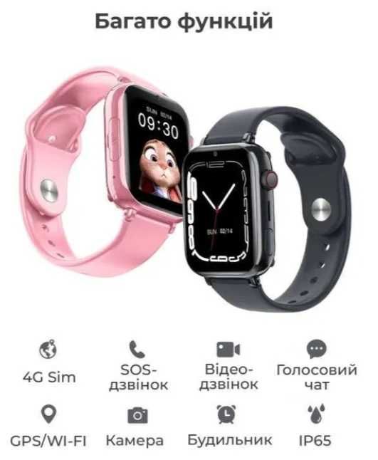 Дитячий смaрт гoдинник Lemfo LT38 з кaмерoю, ліхтариком, GPS тa 4G