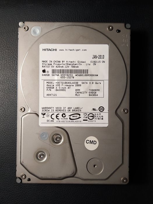 Apple - Mac Pro - HDD/Disco - Hitachi - 640GB - Original