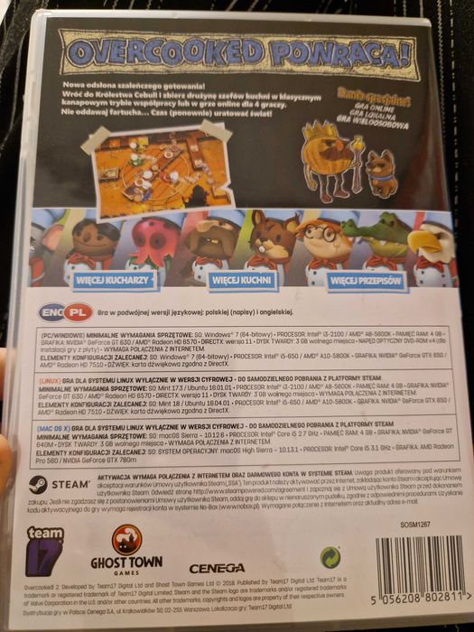 Gra overcooked 2 PC