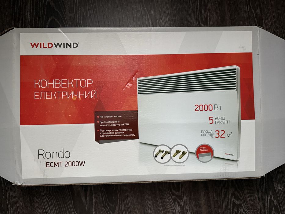 Електричний конвектор/обігрівач  Wild Wind Rondo ECMT 2000W