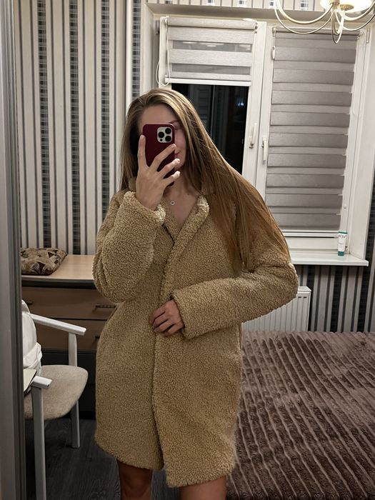 Шубка Тедди бежева