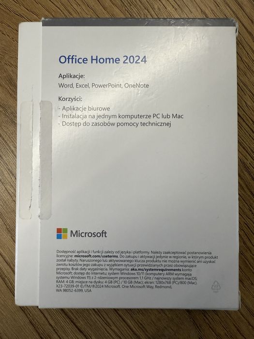 MICROSOFT OFFICE HOME - Dożywotnia Licencja - NOWY