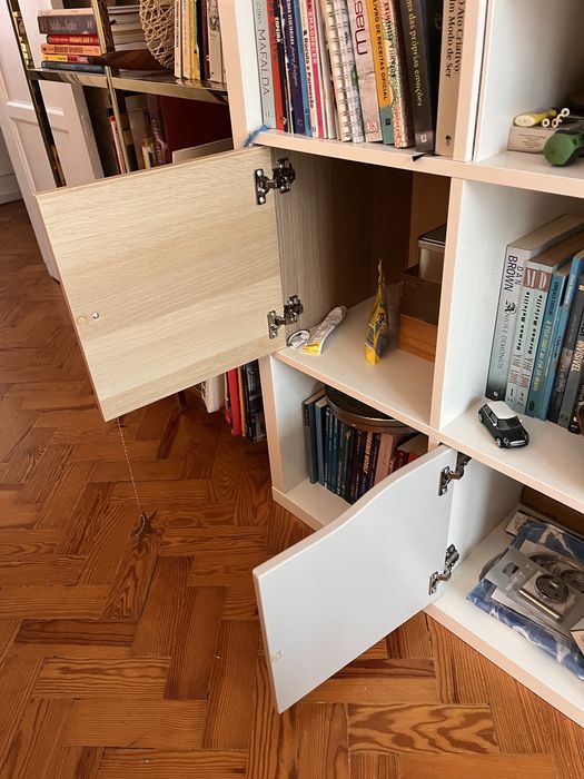 Conjunto de Módulos do IKEA kALLAX/LACK brancos