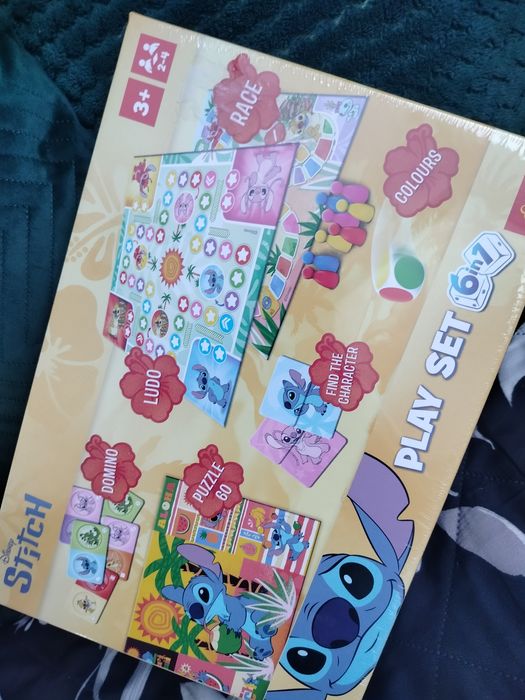 Stitch play set 6w1 gry planszowe i nie tylko