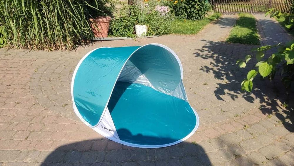 Namiot Plażowy Parawan Samo rozkładający się Duży na Plażę Ogród UV