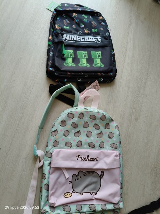Plecak Minecraft mini plecak Pusheen mini nowy