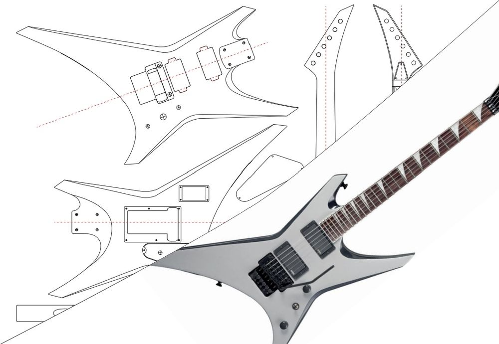 Шаблони електрогітар Jackson