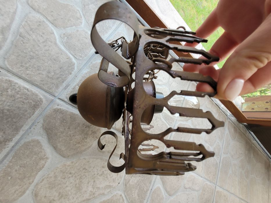 Żyrandol vintage z lat 80