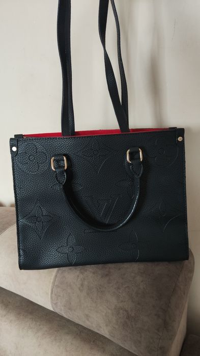 Torebka LV czarna typu teczka