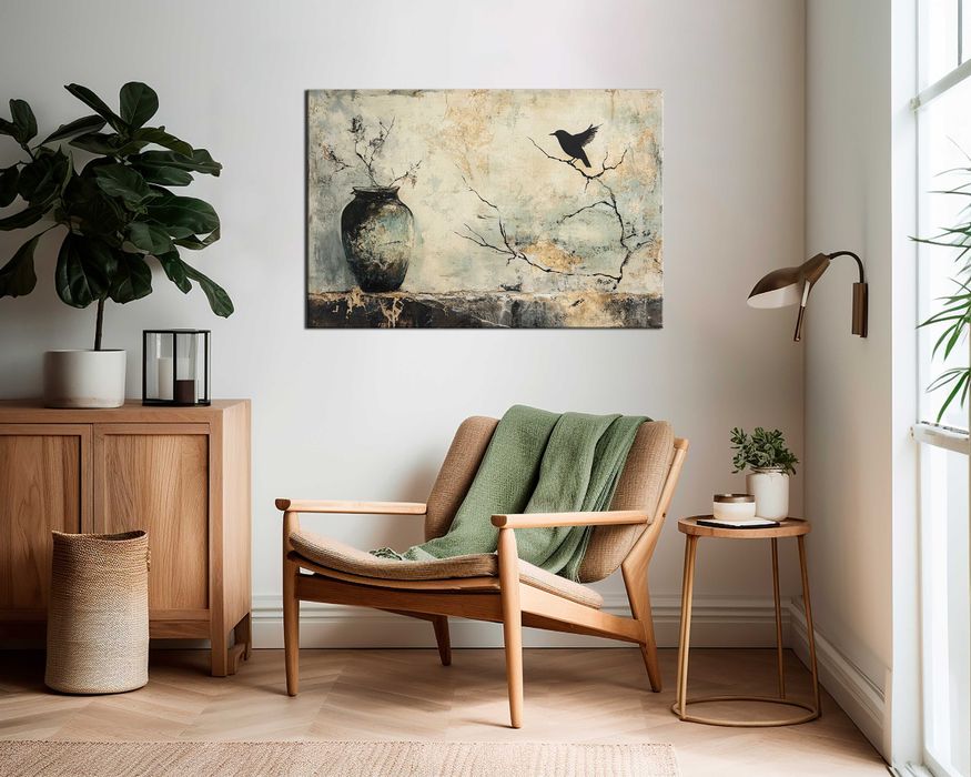 Zatrzymany Moment | Obraz na płótnie premium 150x100 cm | Wabi Sabi 54