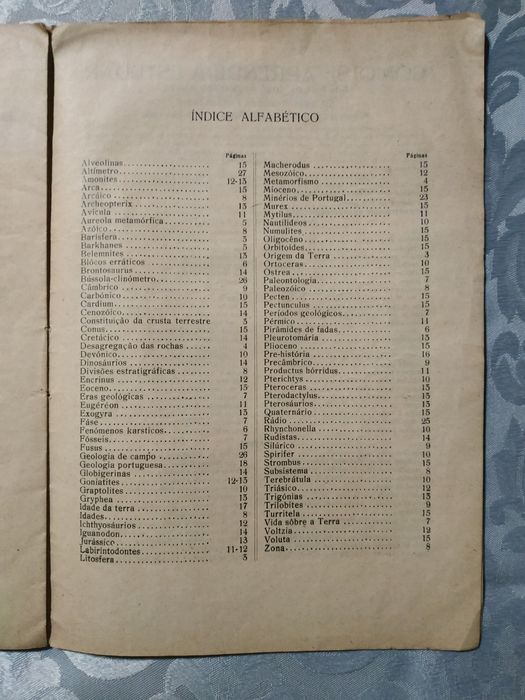 Livro Elementos de Mineralogia e Geologia de 1928
