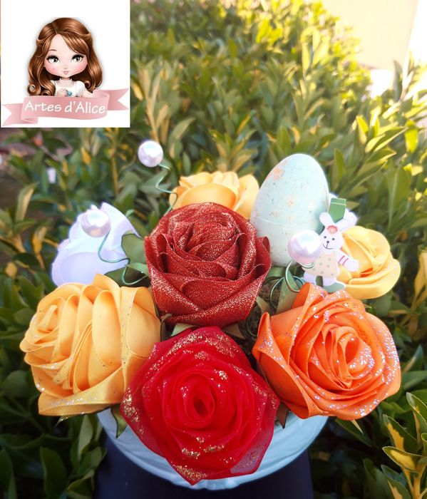 Arranjos florais/rosas eternas