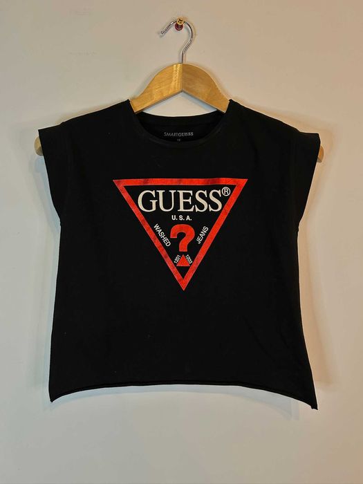 Bluzka damska guess czarna z logiem M