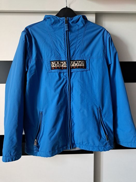 Kurtka Napapijri 162/ 14 taped seams z polarem, jesienna, przejściowa