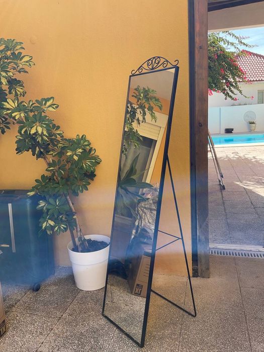Espelho de Pé IKEA (KARMSUND) Preto 40x167 cm